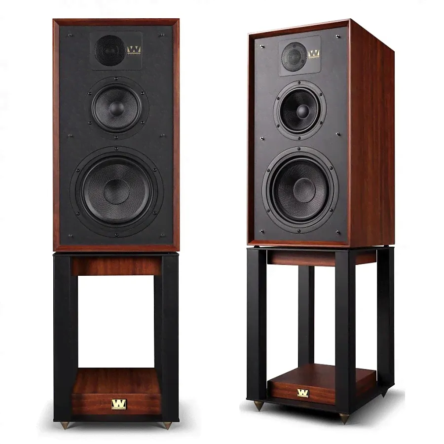 Полочная акустика Wharfedale 85th Anniversary Linton Mahogany со стойками-0