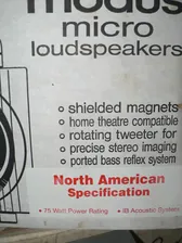 $130 · Wharfedale modus vivendi speakers with rotating tweeters