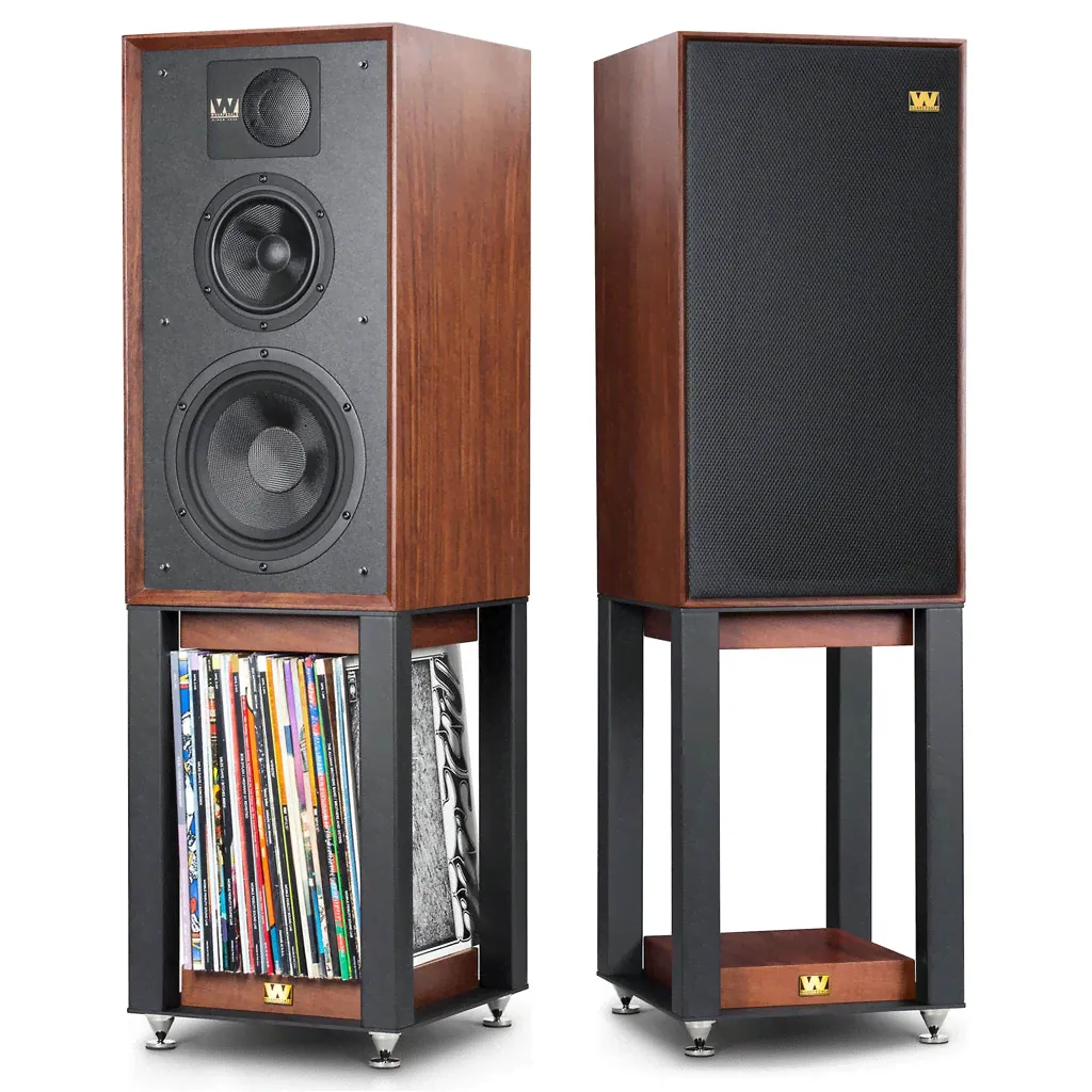 Wharfedale: Linton Speakers + Stands Set (Pair) - Red Mahogany-0
