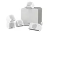 Спутниковая акустическая система WHARFEDALE Moviestar ms-100-hcp 5,1-System Lautsprecher Subwoofer aktiv White