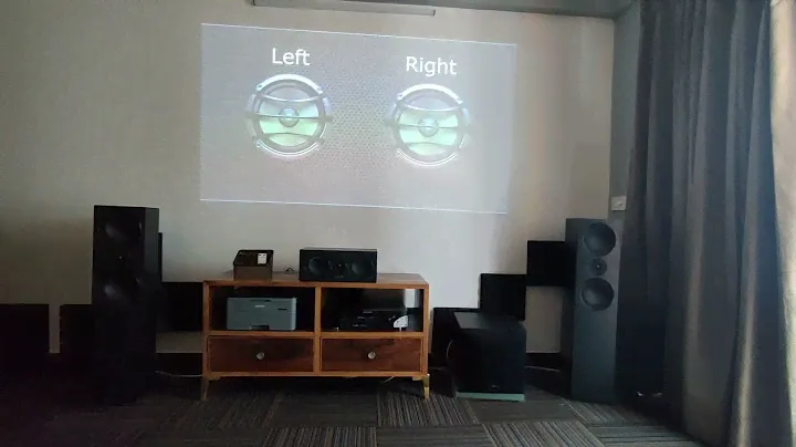 Home theatre setup with Mission and Marantz