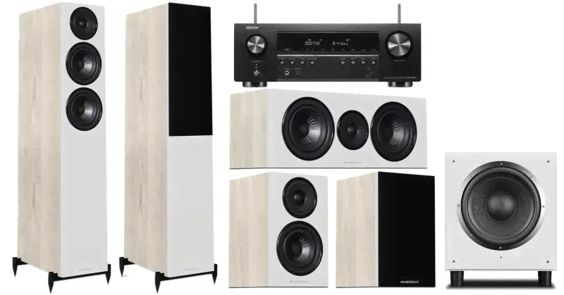 Комплект Wharfedale Diamond 12.3 + Denon 660 5.1 Light Oak-0